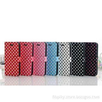 PU Leather iPhone 5C Protective Cases With 2 Credit Card Sl